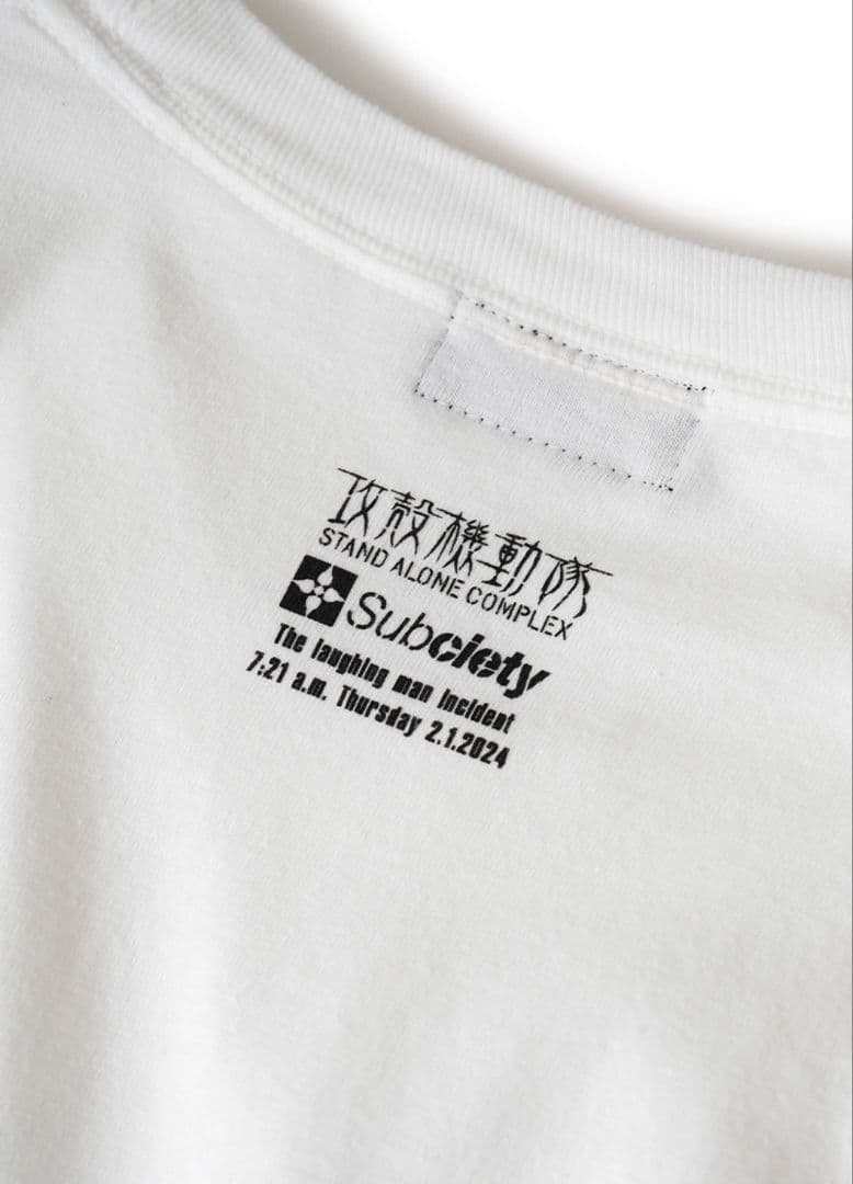 Subciety 攻殻機動隊 GALLERY TEE ホワイト L ☆美品☆