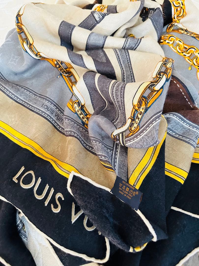 LOUIS VUITTON 大判カシミヤ100%ストール