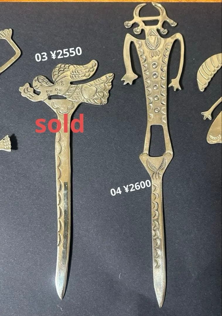 インディアンジュエリー　シルバーグッツ　ペーパーナイフ　ヴィンテージ
