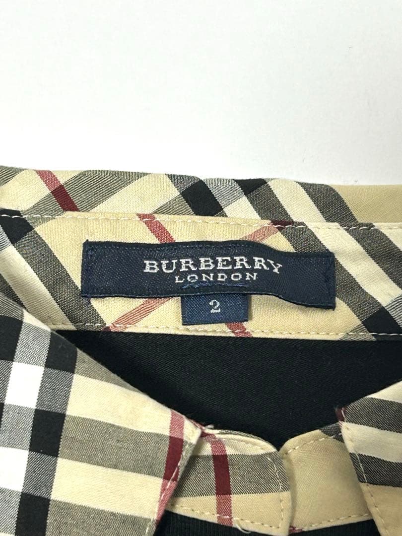 Burberry ブラック ポロシャツ 半袖 レディース 匿名発送