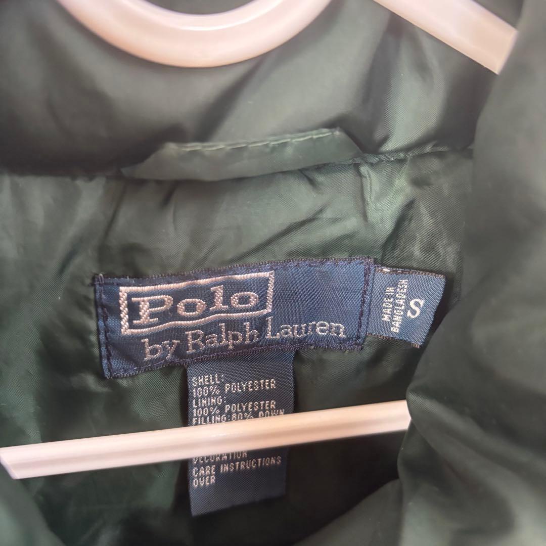 POLO RALPH LAUREN グリーンダウンベスト Sサイズ