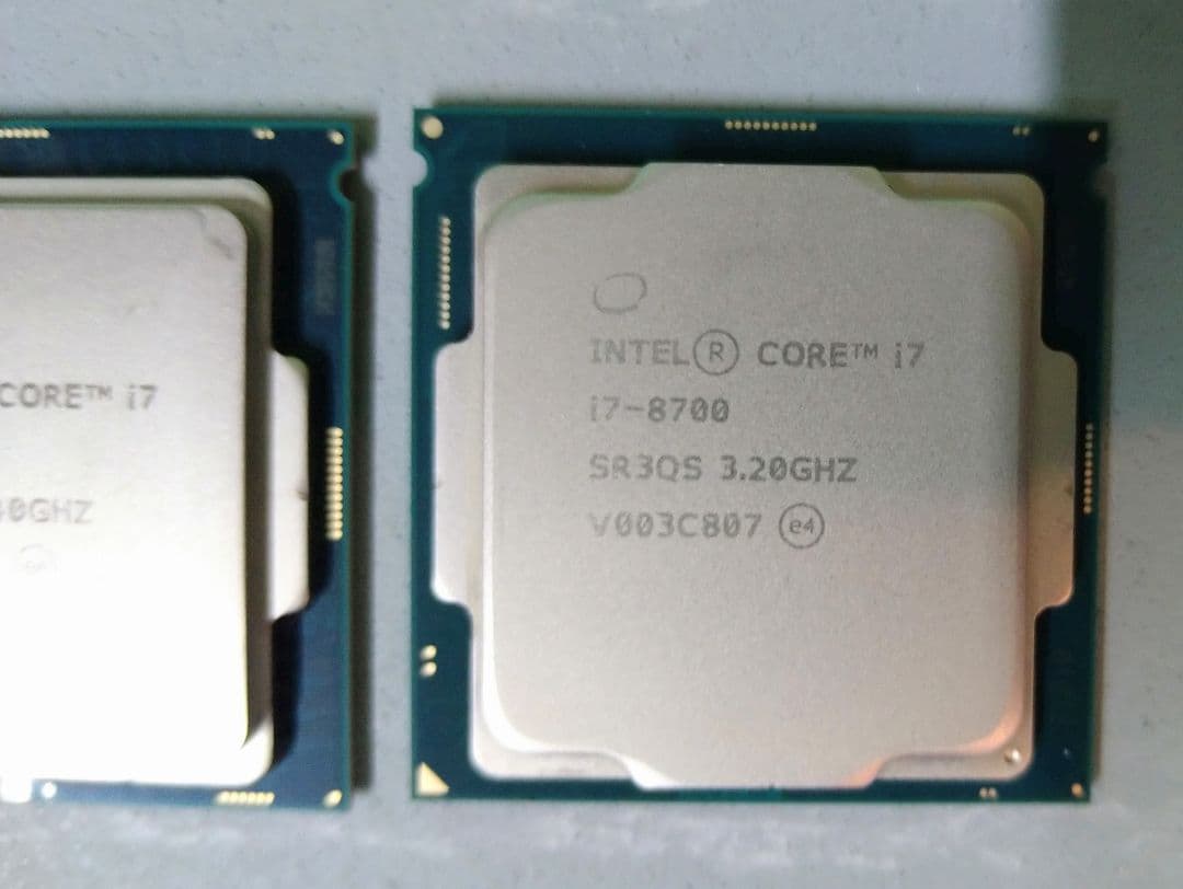 Intel CPU 3個 (i7-2600,i7-6700,i7-8700)