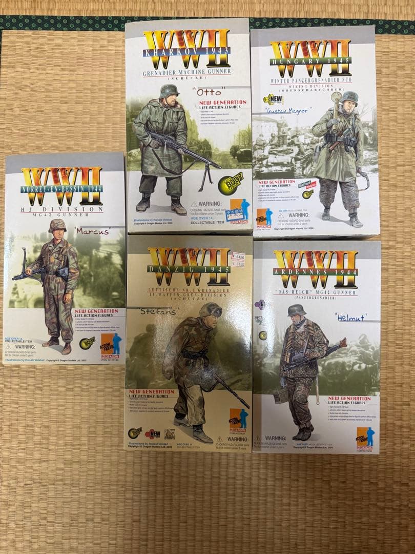 ドラゴン1/6ドイツ軍アクションフィギュア5体セット
