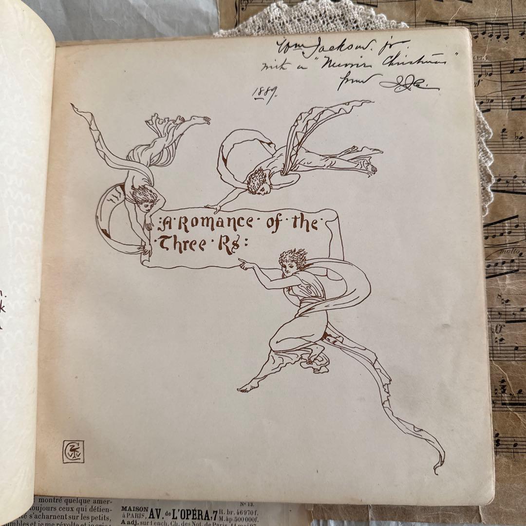 稀少アンティーク美しい挿絵のイギリス絵本ウォルタークレイン洋書ジャンクジャーナル