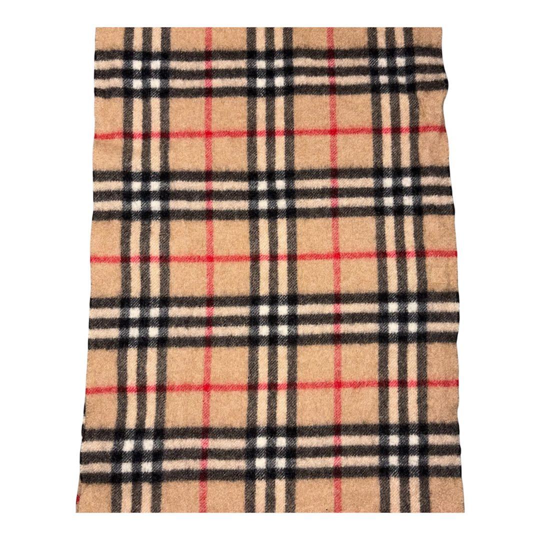 BURBERRY マフラー カシミヤ100% ノバチェック ベージュ バーバリー