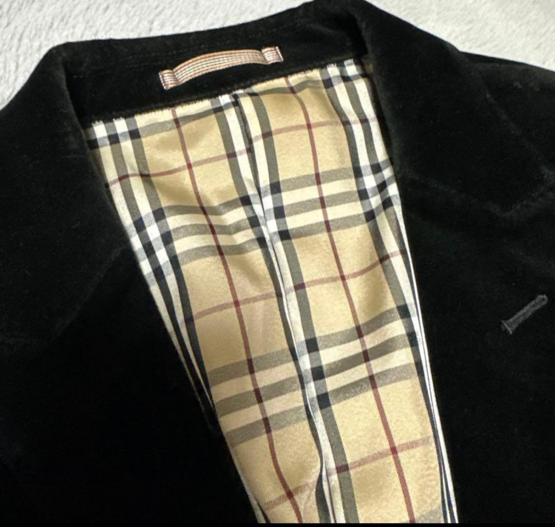 BURBERRY ジャケット ベロア ベルベット 黒 高級