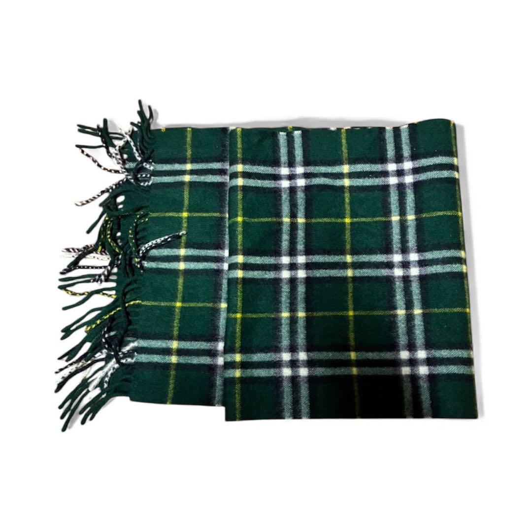 美品 Vintage 100%カシミア Burberry LONDON マフラー