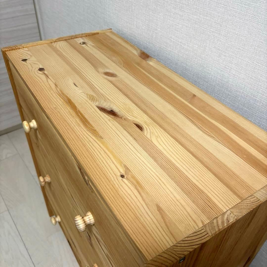 IKEA チェスト　パイン材　3段チェスト