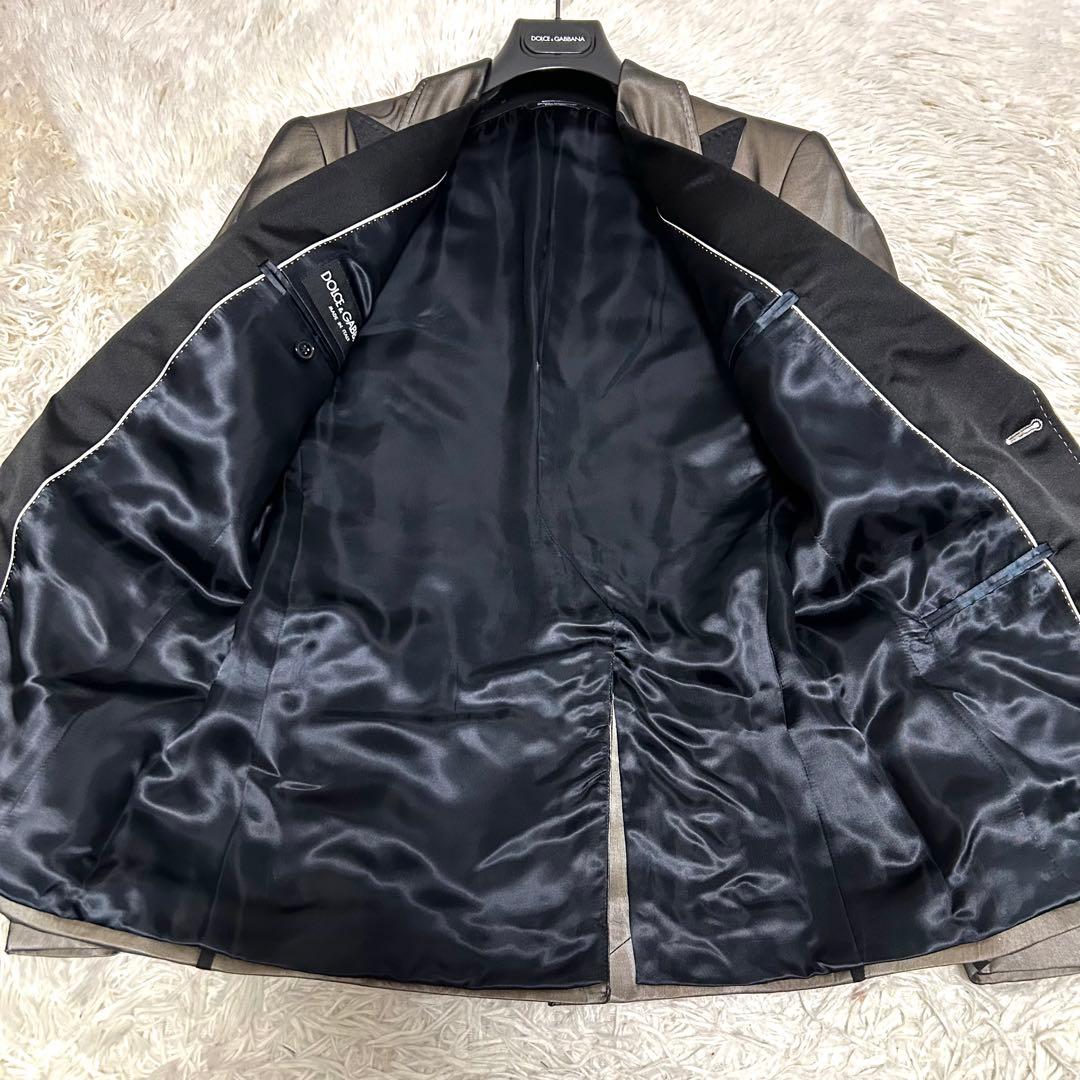 美品　ドルガバ　シルク　タキシード　テーラードジャケット　48 ジャパン表記有り