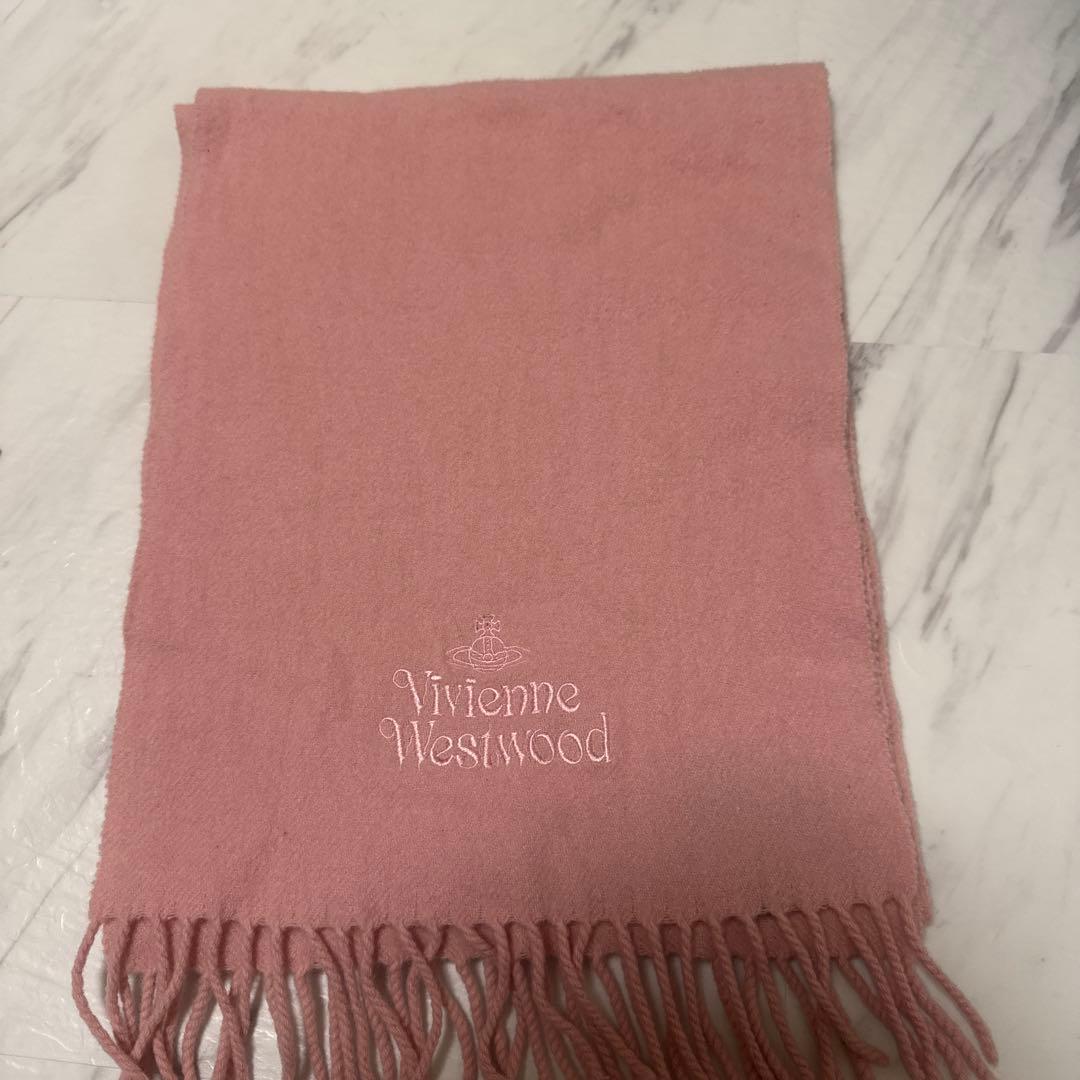 美品　極レア　Vivienne Westwood ピンクマフラー