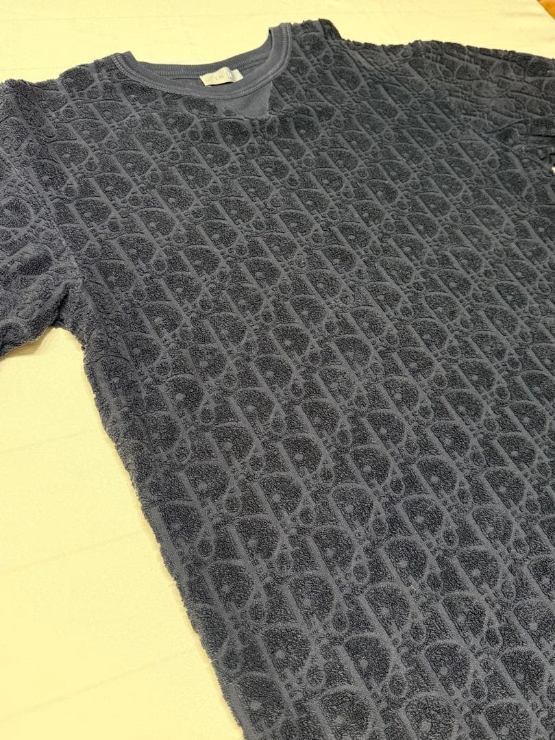 はなさん専用Dior ネイビー Tシャツ　タオル地　パイル　トロッター柄 XS