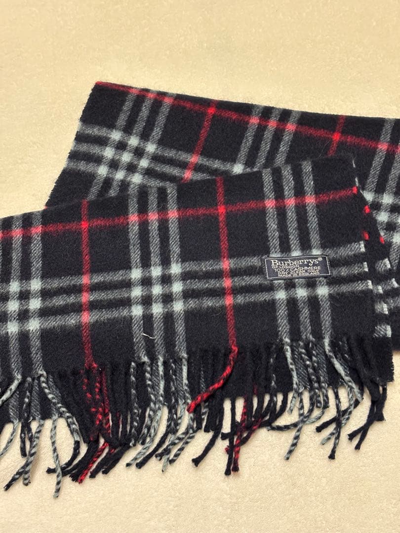 【訳あり】Burberry's バーバリー マフラー カシミヤ100%