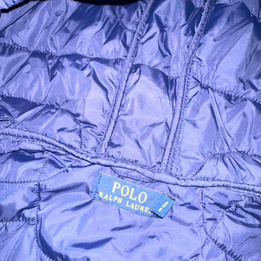 Polo Ralph Lauren フード付きダウンベスト S ネイビー