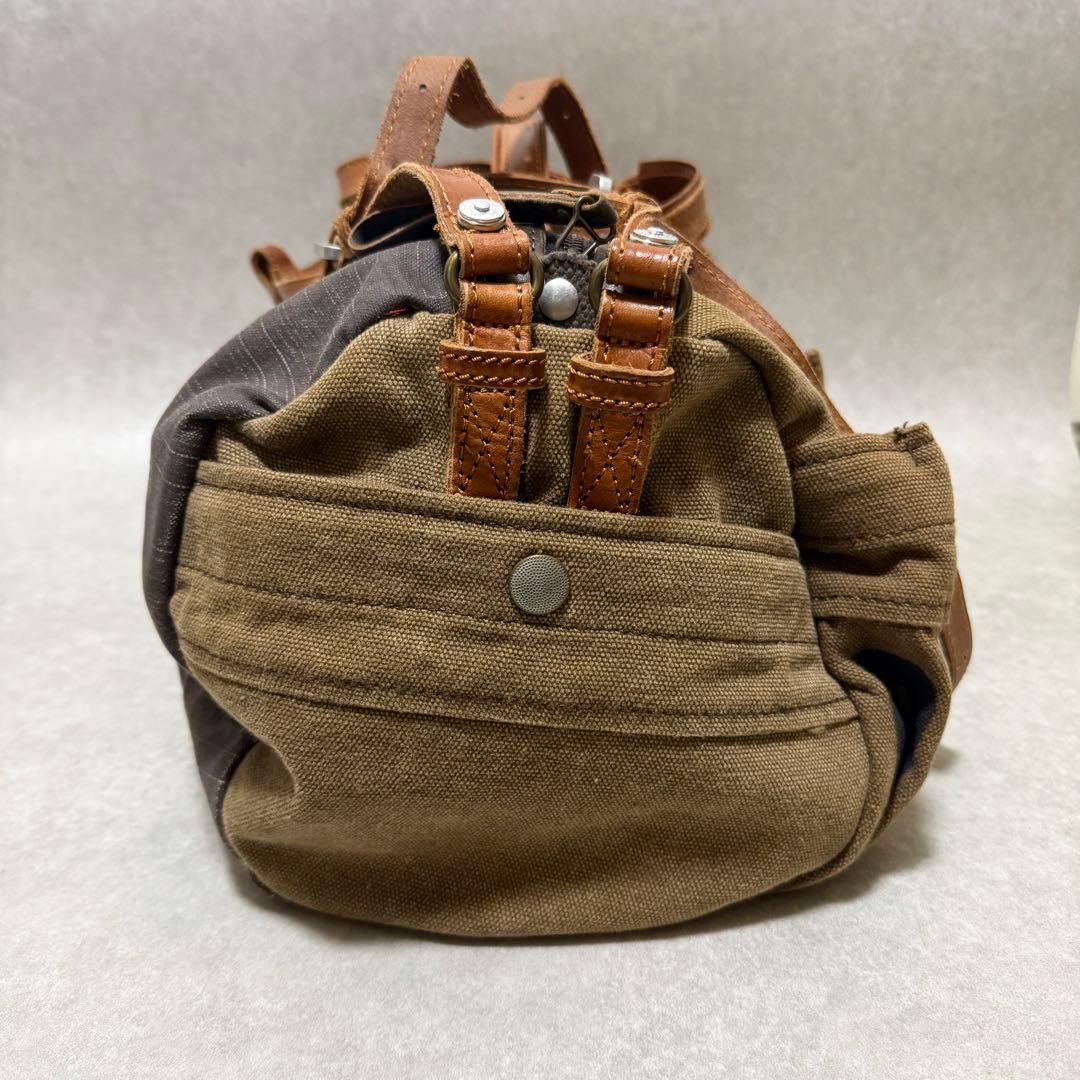 【タフジーンズスミス】希少　ボストンバッグUSED加工　ミリタリーvintage