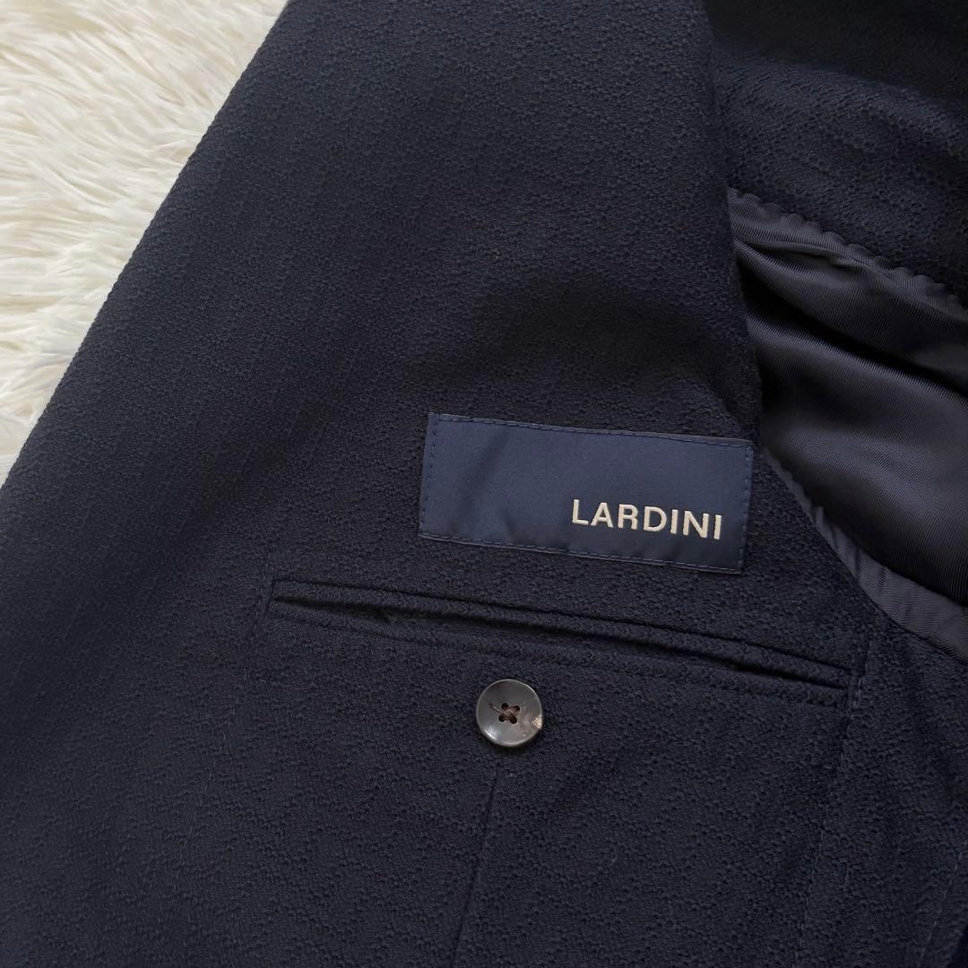 LARDINI ラルディーニ ダブルジャケット44 ネイビー ブートニエール付き
