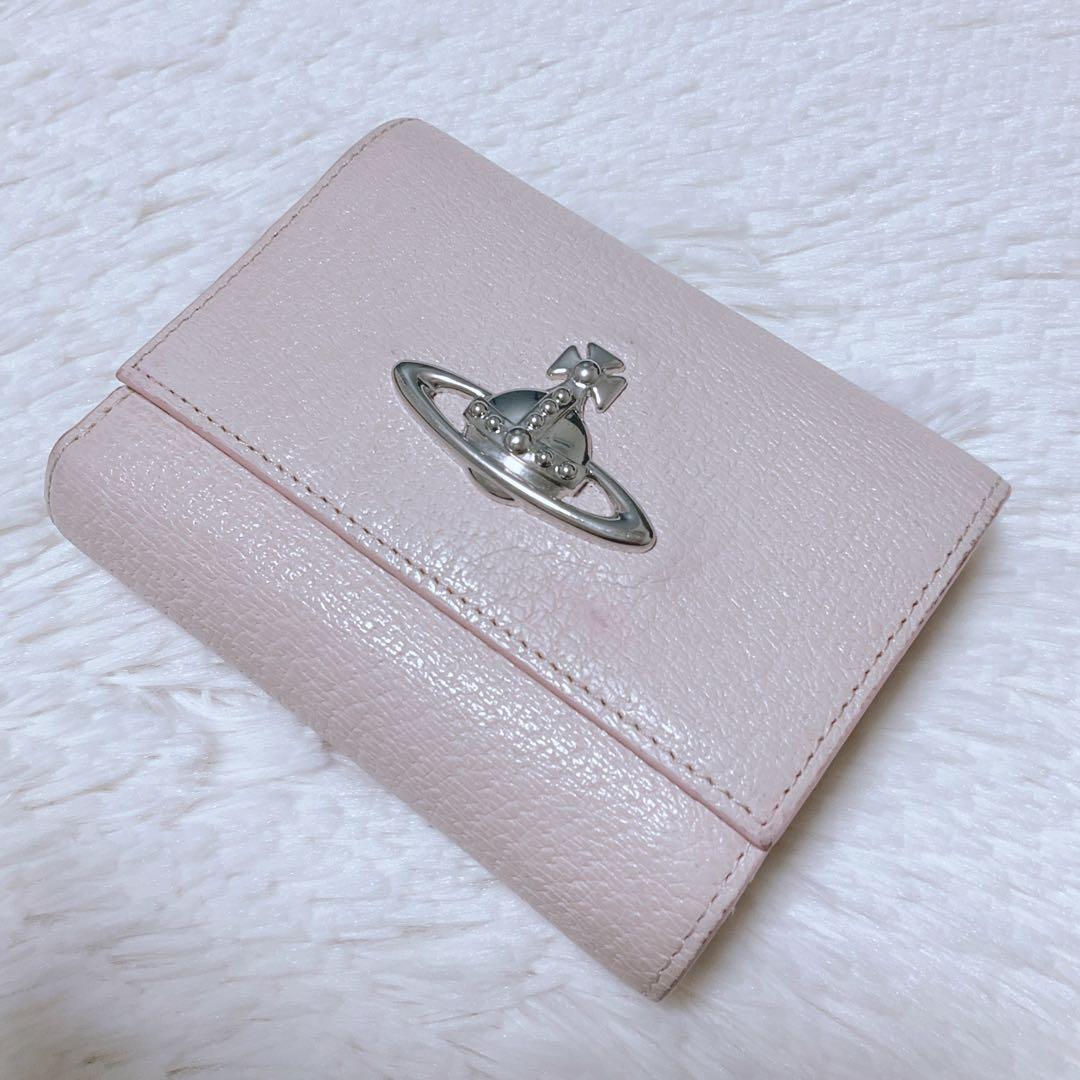 ♡限定♡ヴィヴィアンウエストウッド 三つ折り財布 がま口 ピンク オーブ 希少