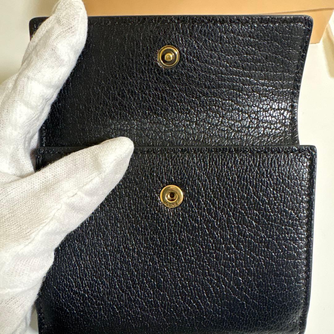 Chloé グレインレザー製　envelope スモールトリフォールド