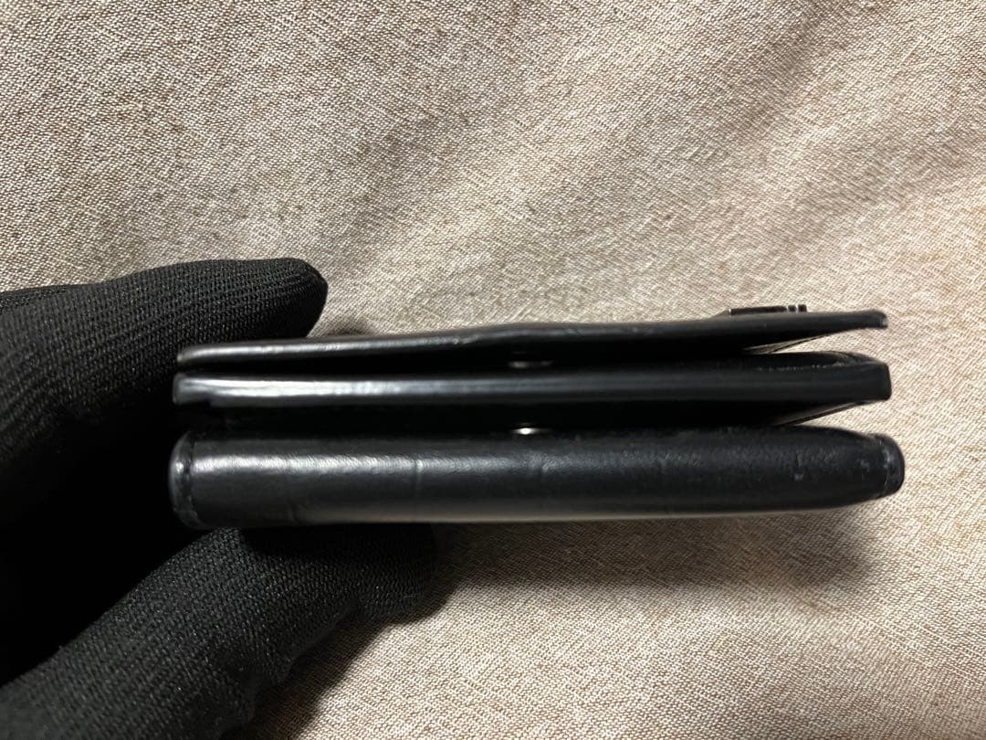 ぽ*こ様 バレンシアガ 三つ折り財布 クロコ型押し