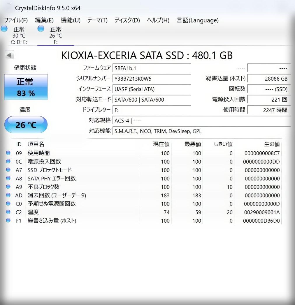 ​【かさねる断捨離中ですわよ出品】SSD 3枚セット