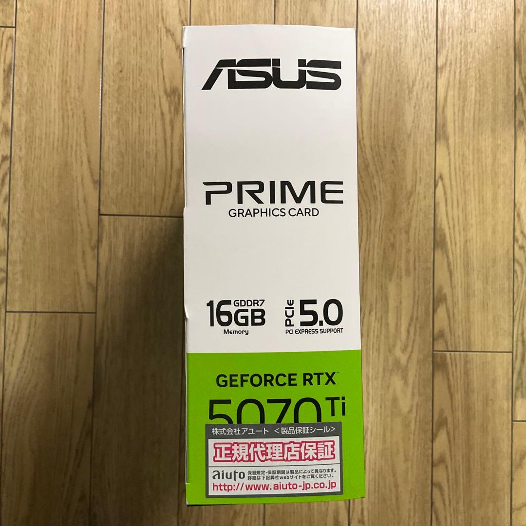 グラフィックボード・グラボ・ビデオカード ASUS GeForce RTX 5070 Ti 16GB PRIME