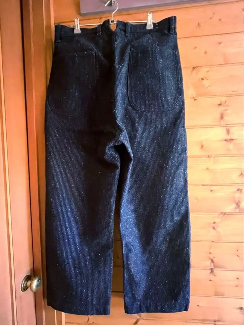 J.S.stead セットアップ L ネイビー ネップ スーツ