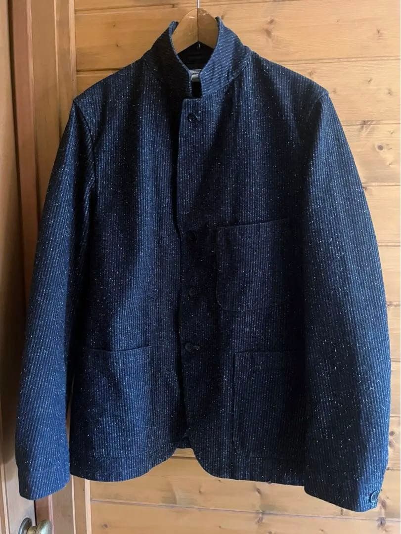 J.S.stead セットアップ L ネイビー ネップ スーツ