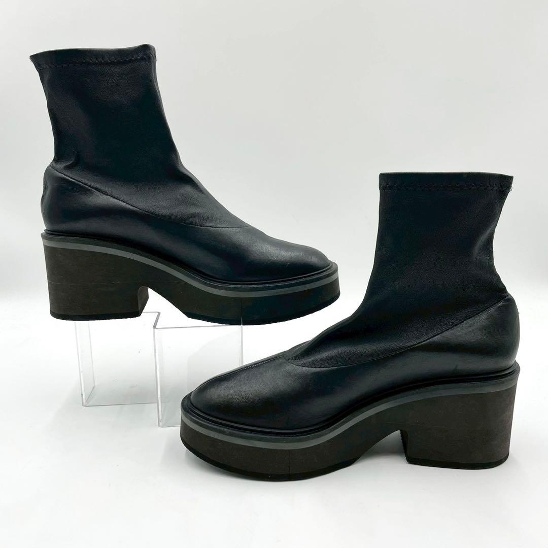 クレジュリー ブーツ ALBANE 5501 厚底 黒 38.5 Y1370