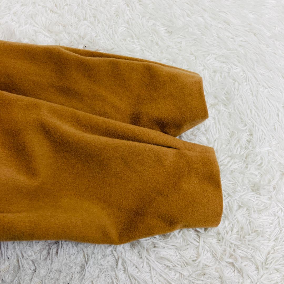 ロブジェ LOBJIE ロングコート カシミヤ ファー 茶色 XL【3504-3
