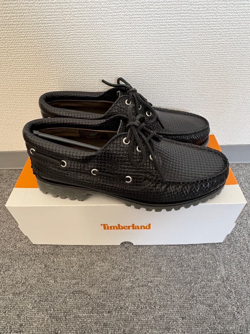 靴 TIMBERLAND AUTHENTIC BOAT SHOE Black