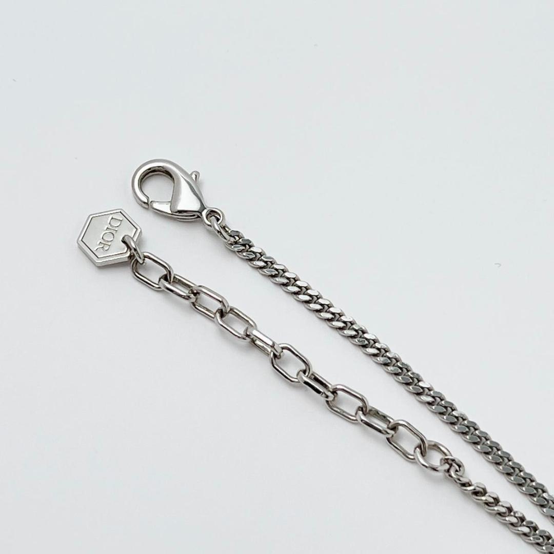 新品同様 ディオール dior オブリーク ネックレス シルバー ペンダントD9