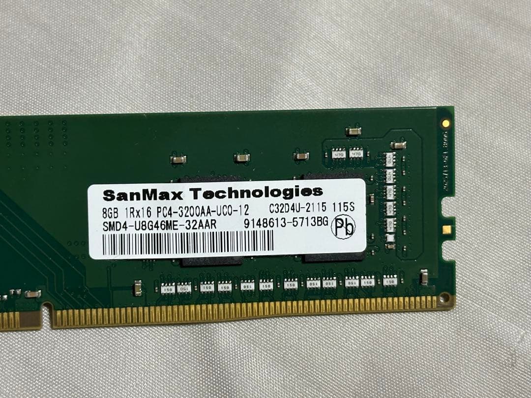 SanMax DDR4 PC4 3200MHz 8GBx2枚セット 計16GB