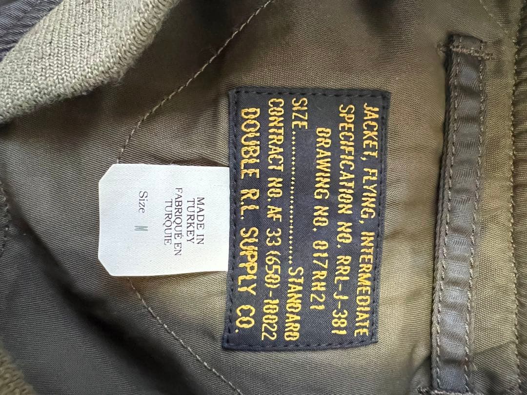 RRL MA-1 フライトジャケット M 美品