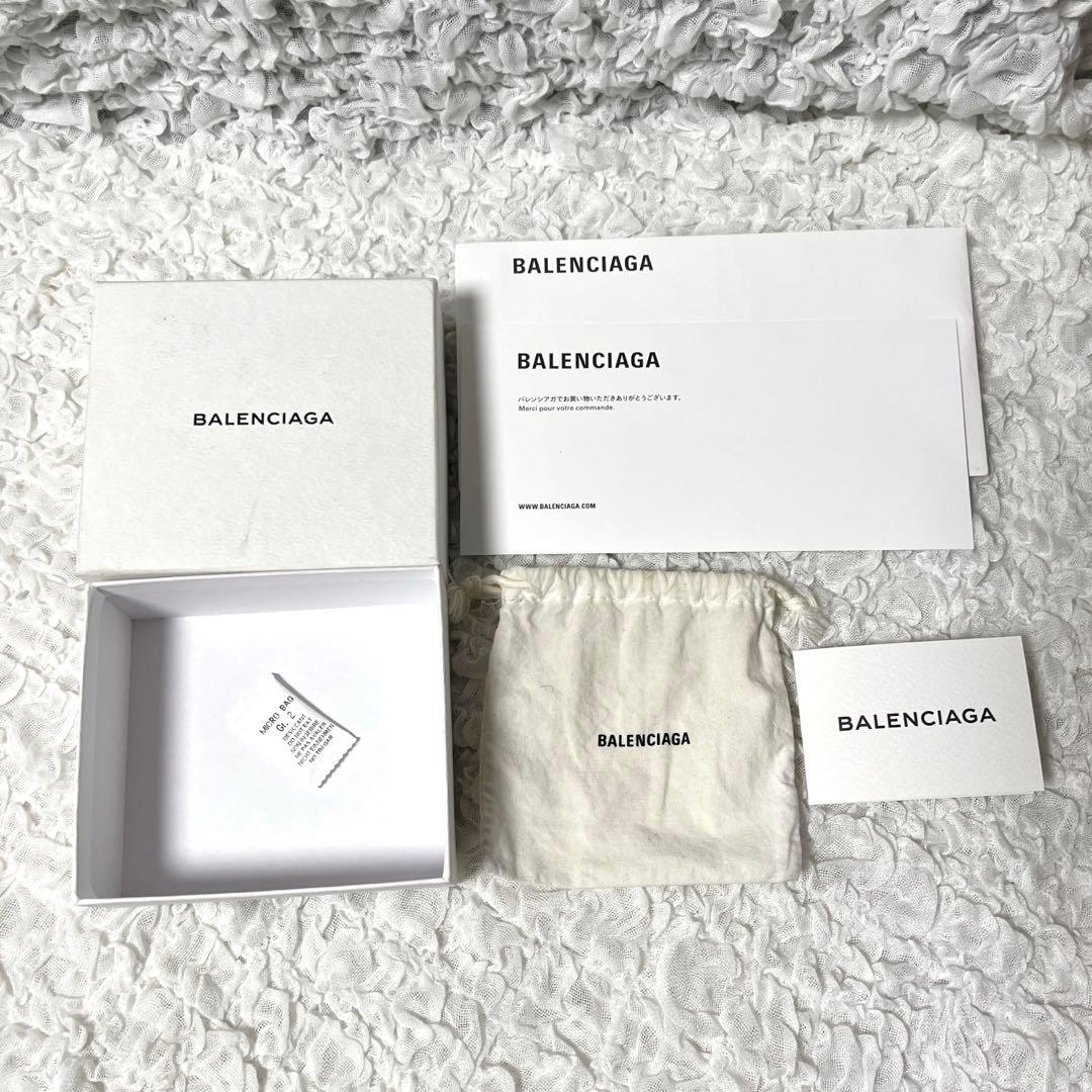 箱付✨ペーパーミニウォレットBALENCIAGA 三つ折り財布　バレンシアガ