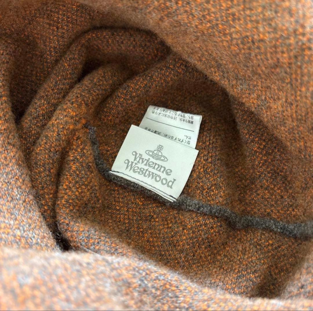 Vivienne Westwood ビーニー ニット帽 グレー×オレンジ　レア