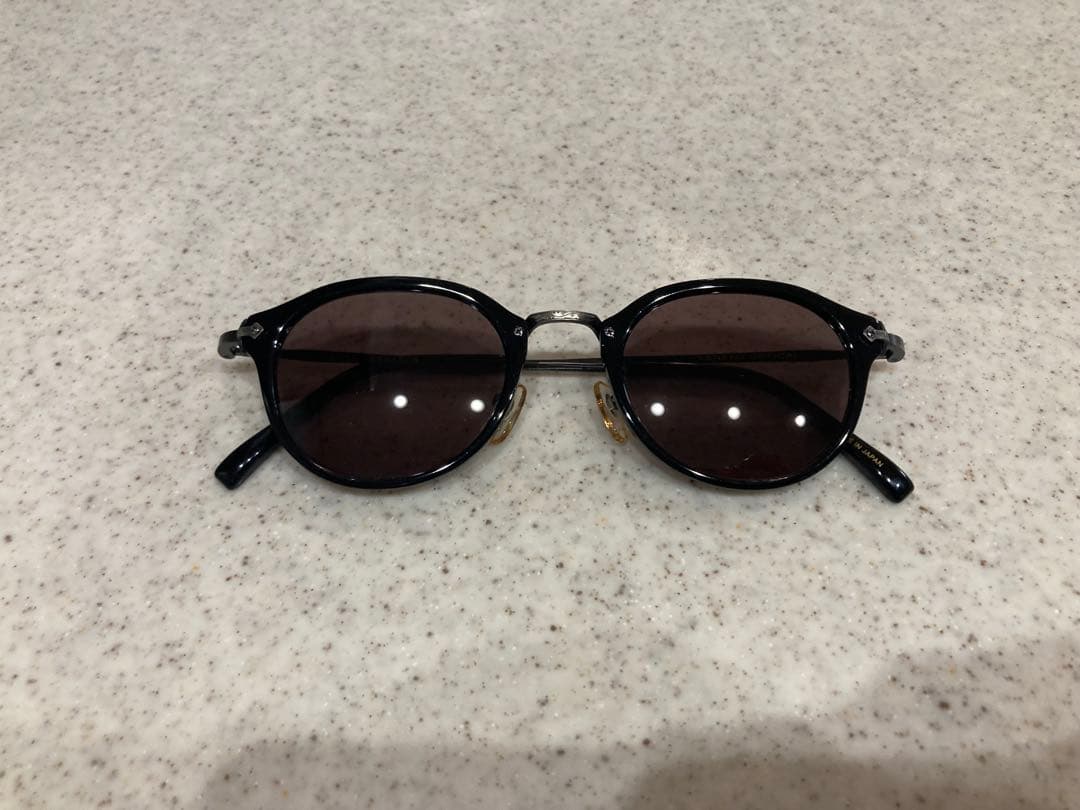 【美品】KANEKO OPTICAL 金子眼鏡 黒縁×メタル クラウンパント