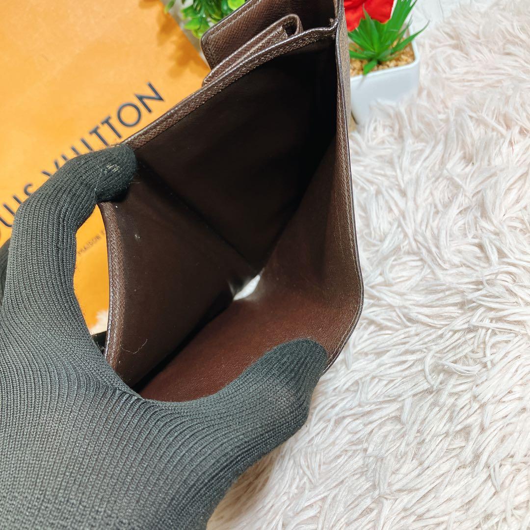 ！美品！ ルイヴィトン ダミエ ポルトトレゾール エテュイパピエ 三つ折り財布