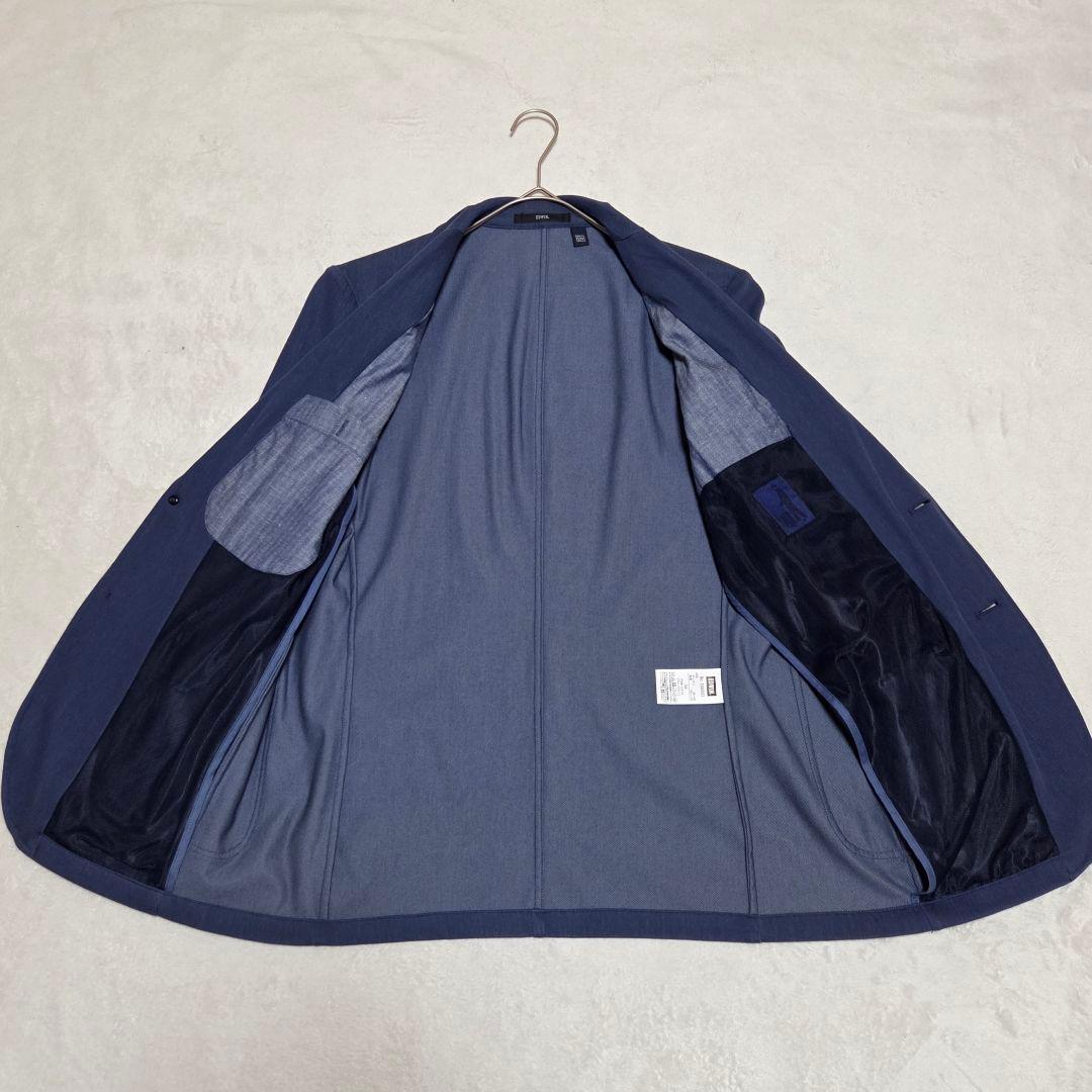 【美品】EDWIN デニスラ テーラードジャケット ブルー M