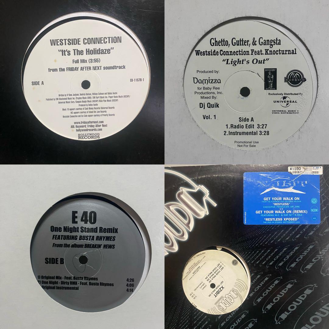 大量箱売り WESTCOAST HIPHOP レコード 60枚セット　まとめ売り