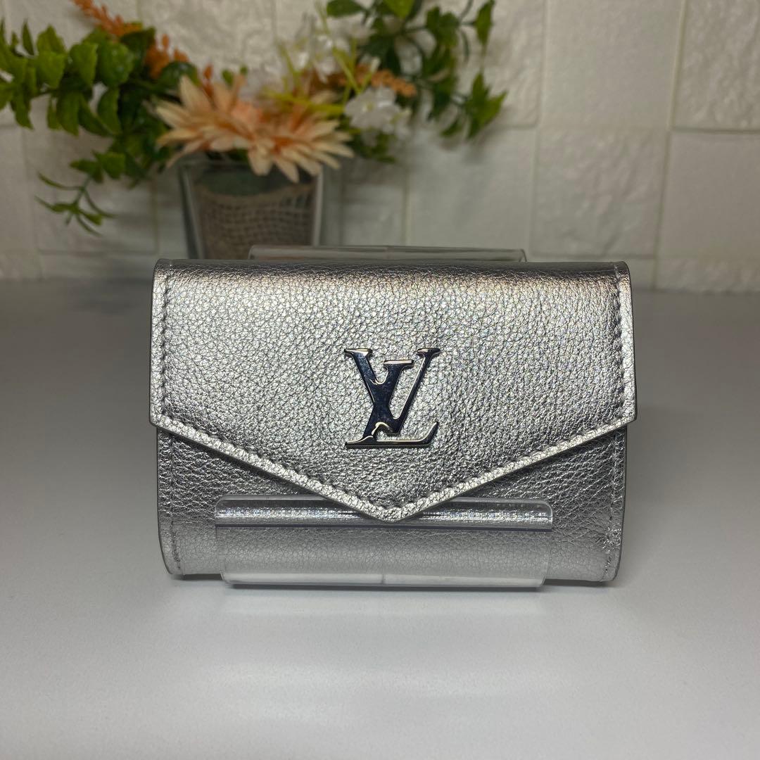 超美品 LOUIS VUITTON ロックミニ シルバー 財布 ミニウォレット