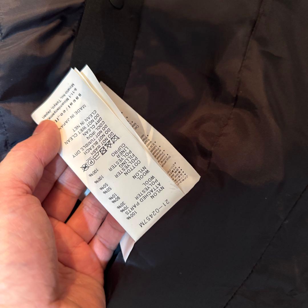 カエル sacai ドッキング ブルゾン ジャケット 再構築 MA-1