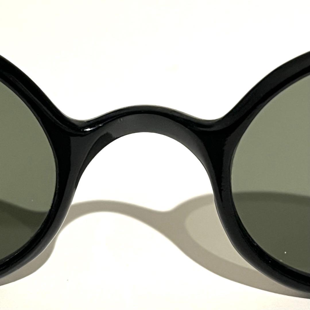 40s frame france フレームフランス ラウンド サングラス 黒