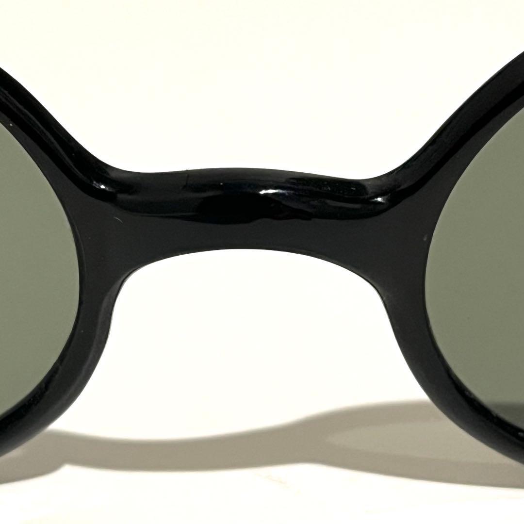 40s frame france フレームフランス ラウンド サングラス 黒