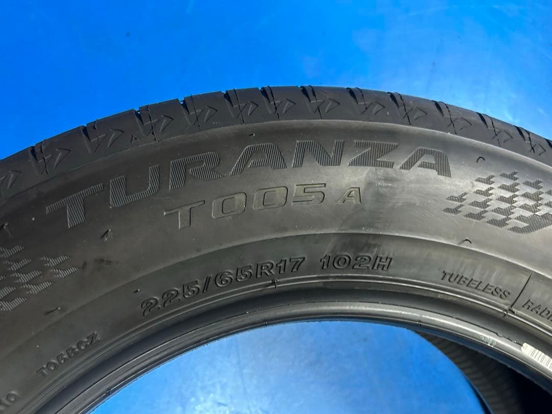 225/65R17 新車外し　ブリヂストン アルファード　純正　中古　タイヤ