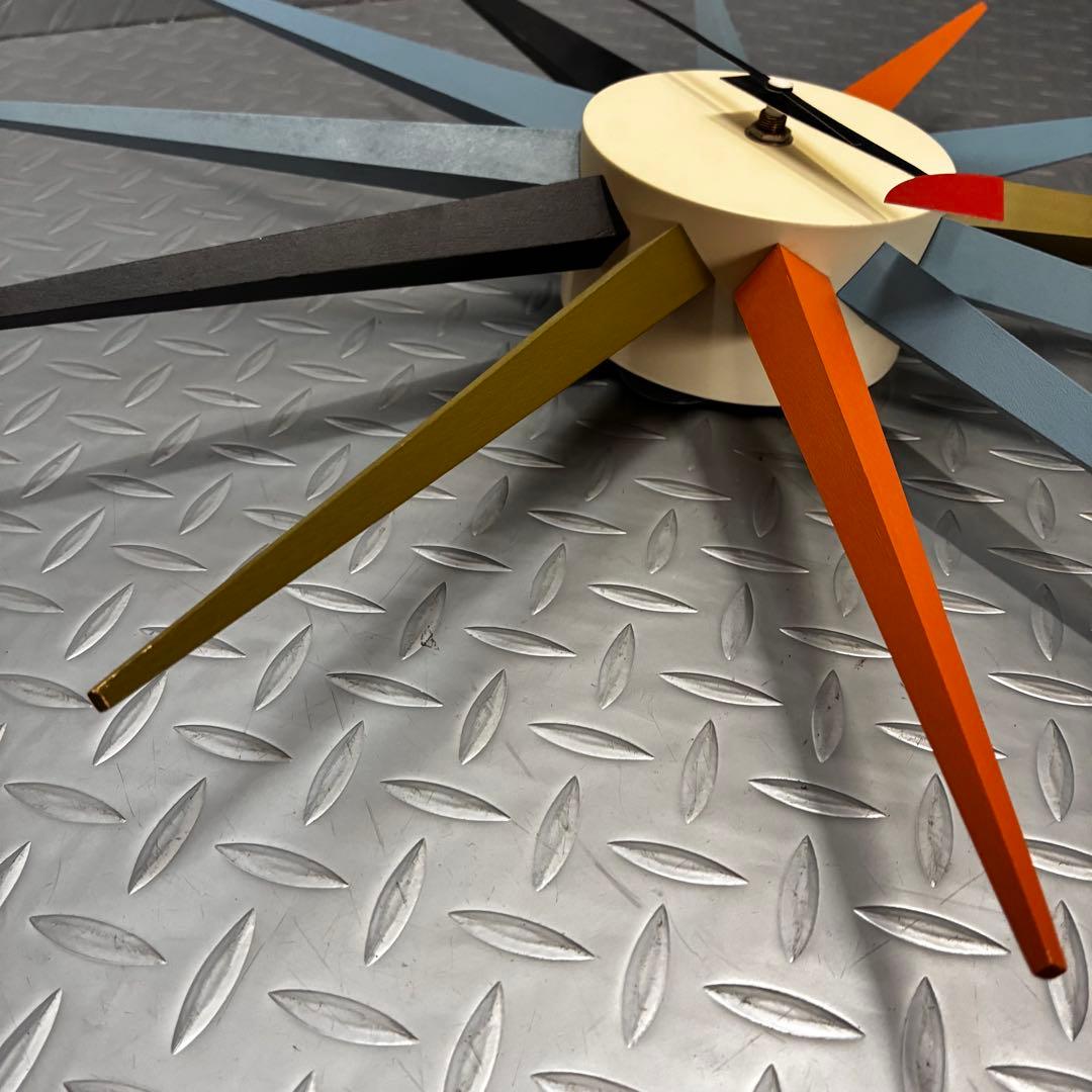 【美品】vitra ジョージ・ネルソン サンバースト クロック マルチカラー