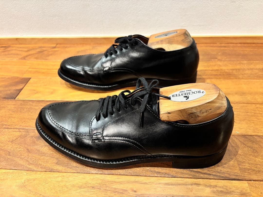 美品 Alden ブラック カーフ Uチップ 7 1/2