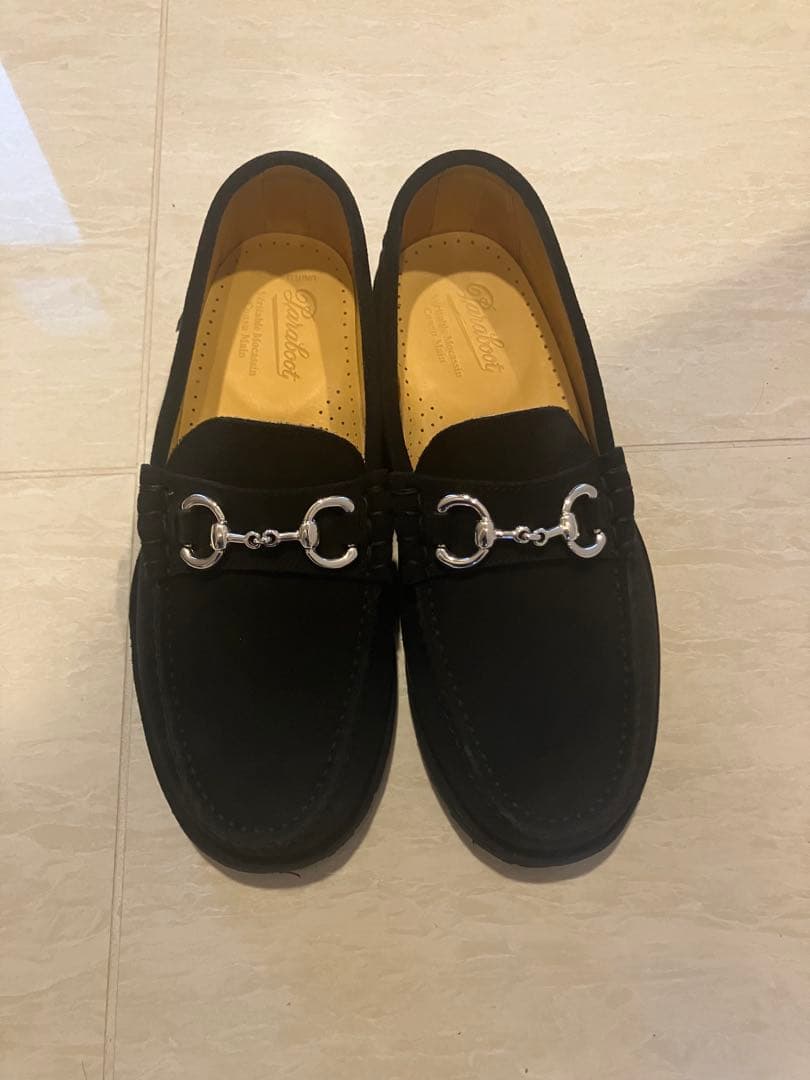 ハチ　別注＜Paraboot＞SUEDE BIT LOAFER