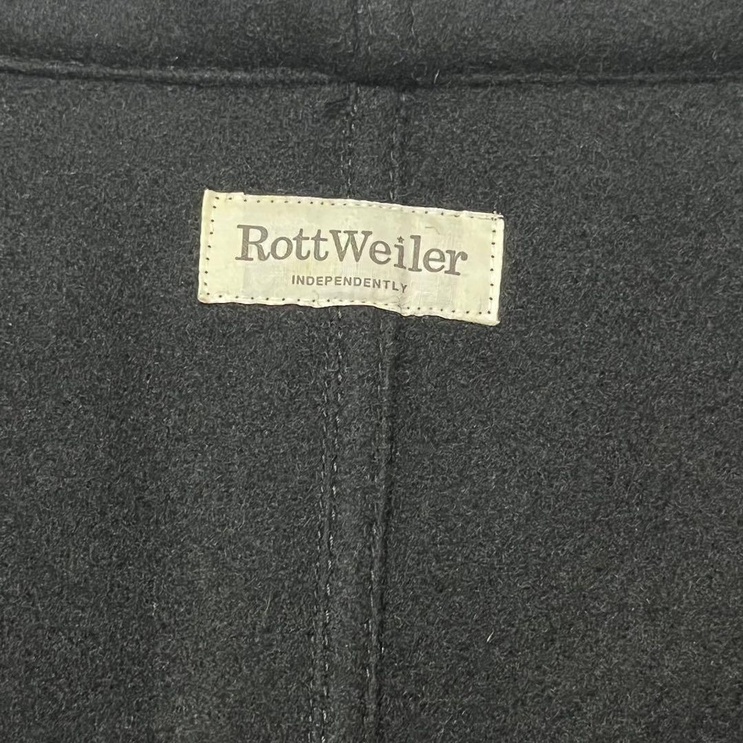 極美品 Rott weiler ロットワイラー モッズコート フード 黒 M