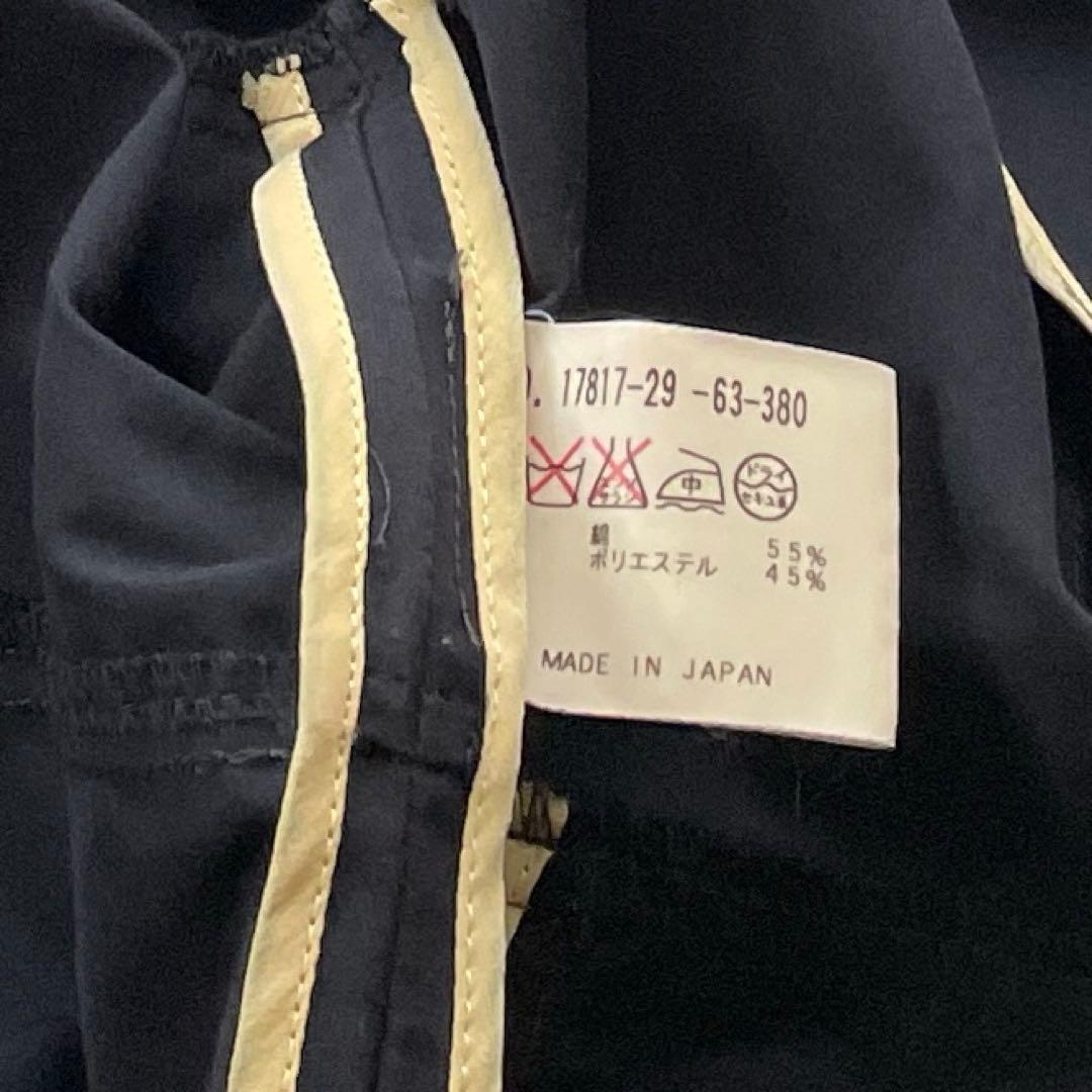 美品　アナイ　ANAYI 日本製　ステンカラーコート　軽めミドル丈　ネイビー