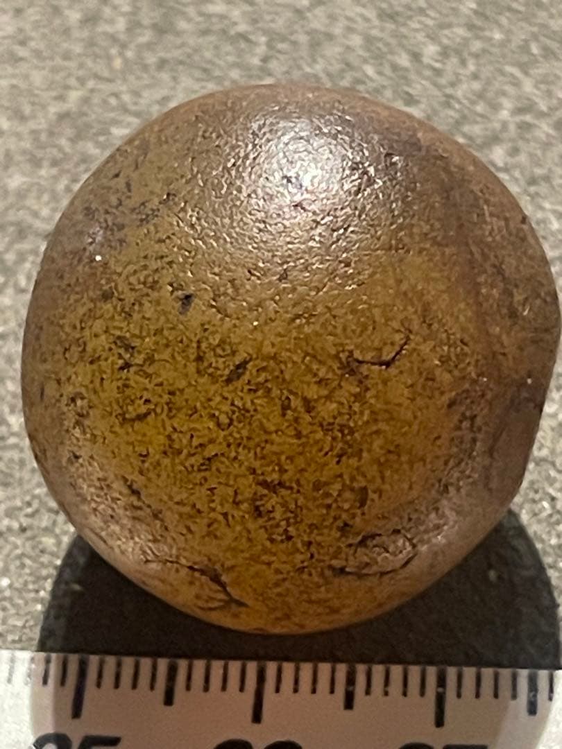 アンティーク　チベット瑪瑙玉　大玉　出土品