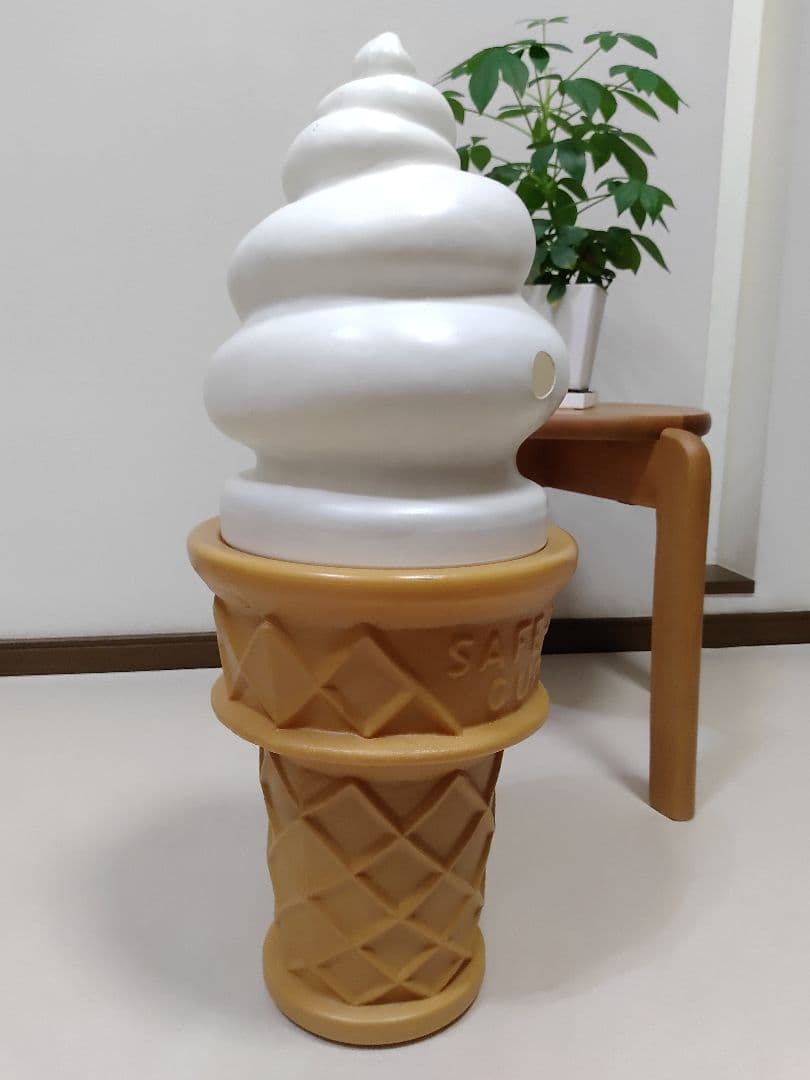 ソフトクリーム アイスクリーム 置物 看板 店舗什器 昭和レトロ